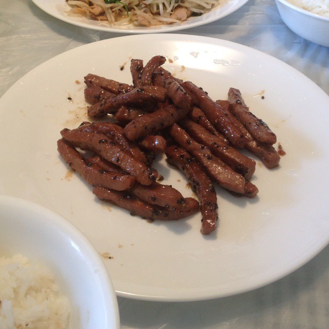 蜜汁牛肉条