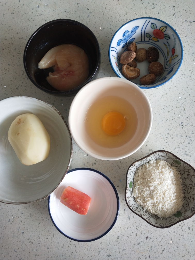 黄金土豆鸡肉球（减脂餐）无油的做法 步骤1