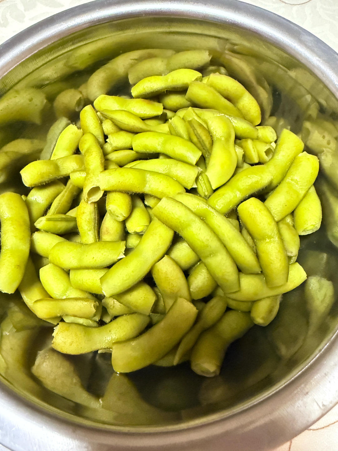 水煮毛豆（饭店口味）