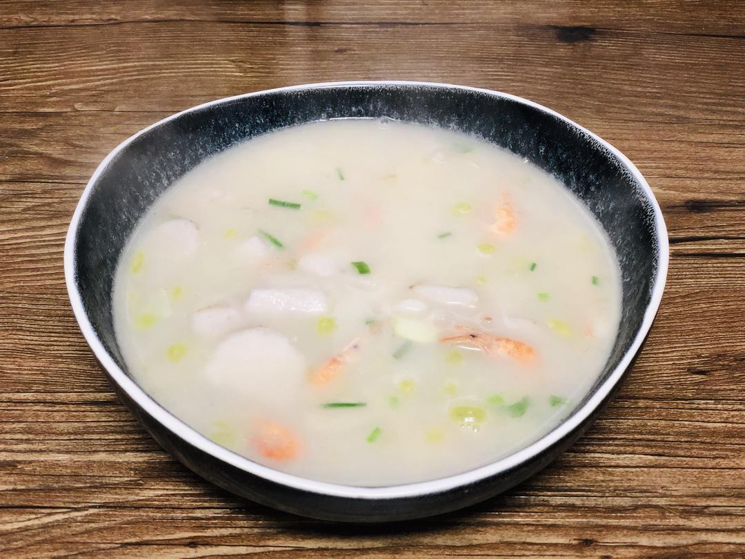 芋艿毛豆河虾汤的做法