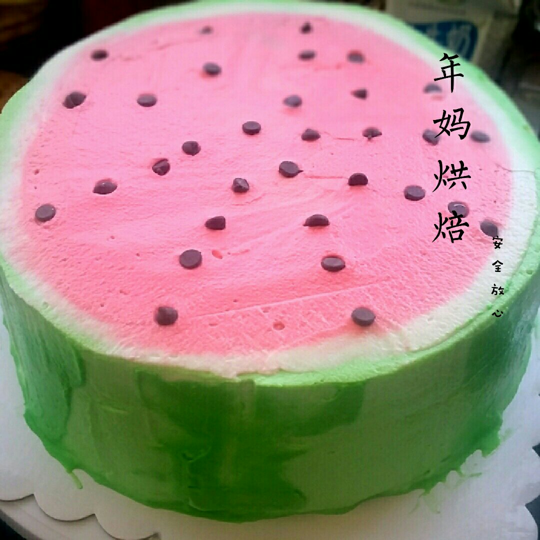 西瓜造型蛋糕