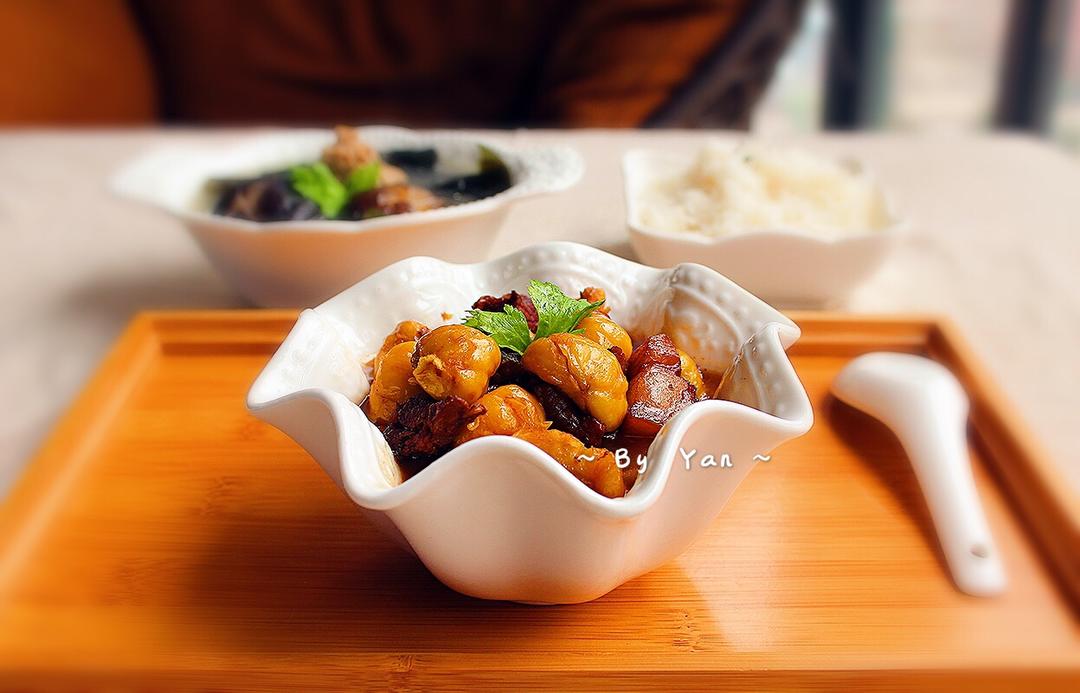 板栗红烧肉