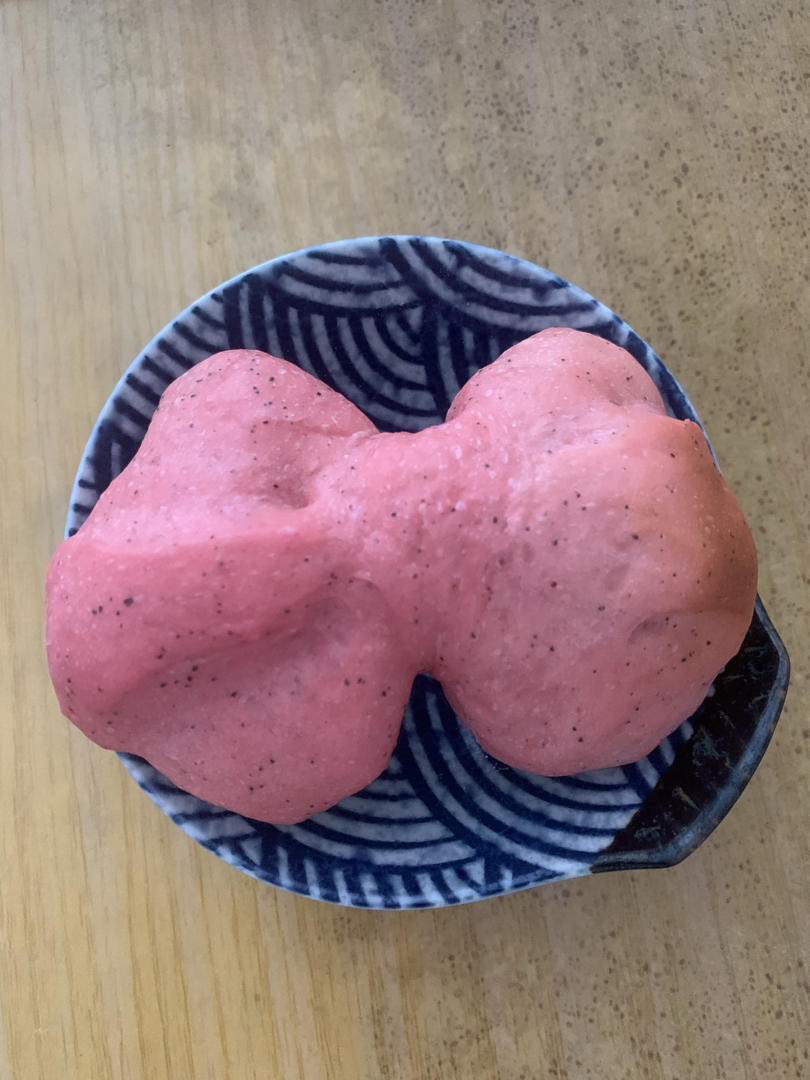 火龙果蝴蝶结面包（一次发酵）