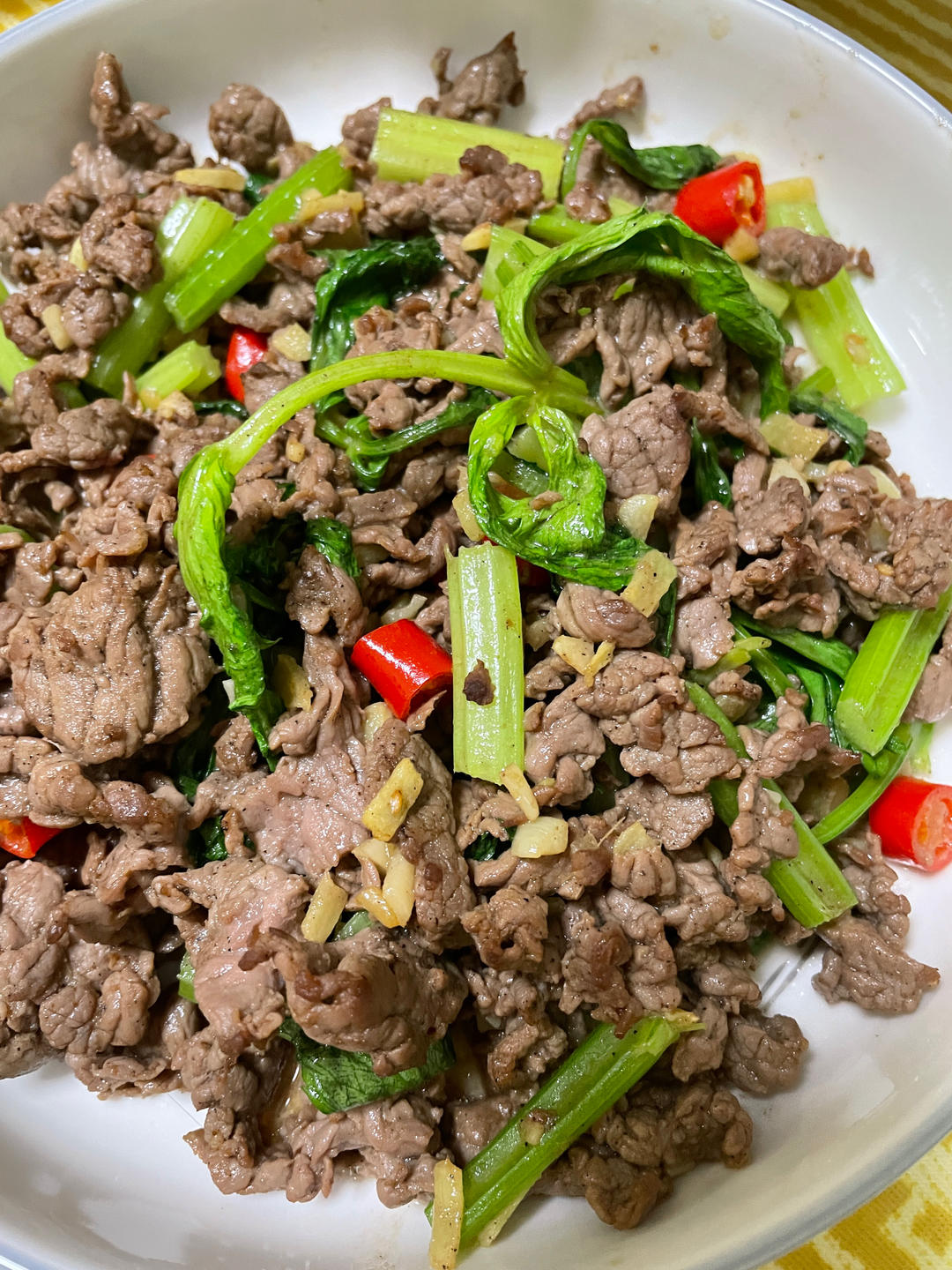 小炒黄牛肉