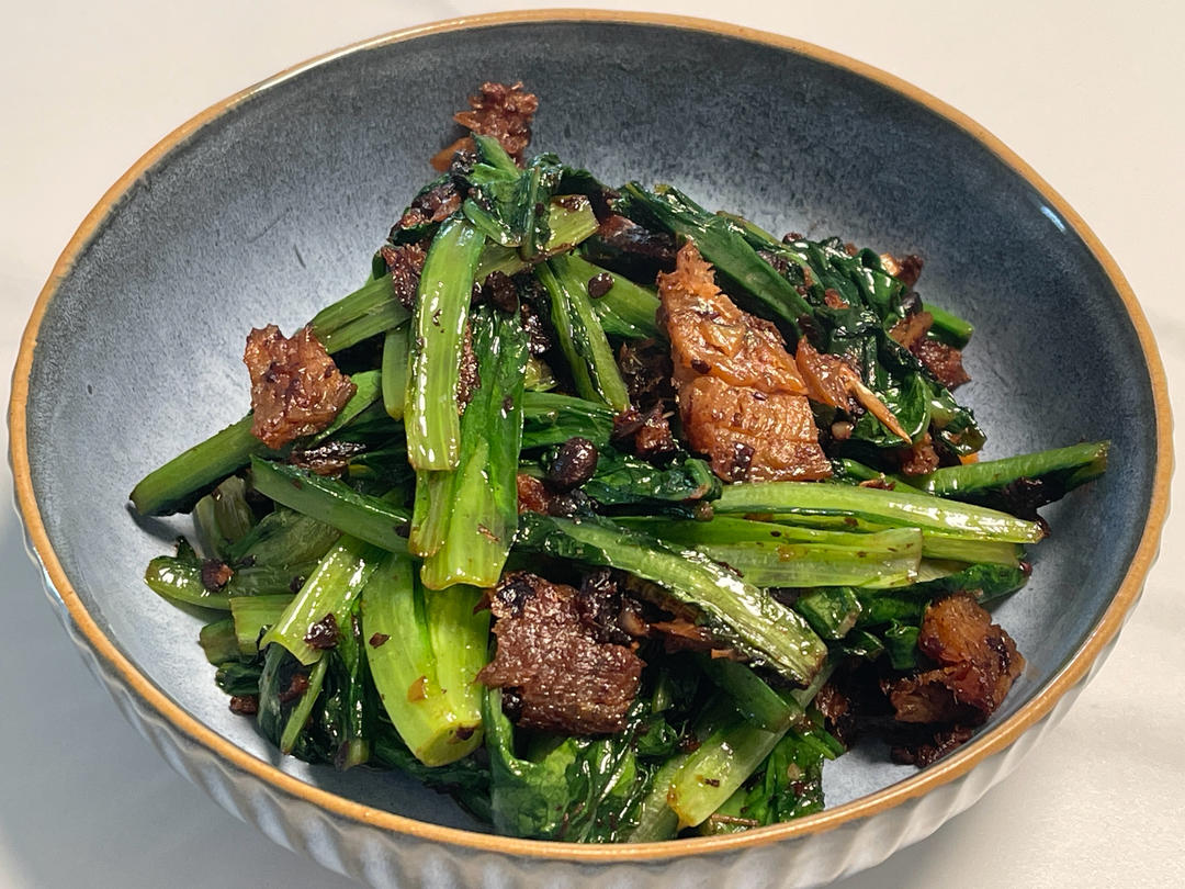豆鼓鲮鱼油麦菜