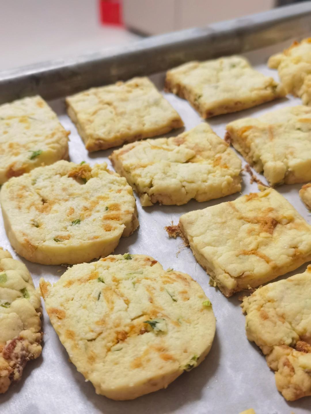 咸香酥脆｜香葱肉松饼干棒💯快手小零食