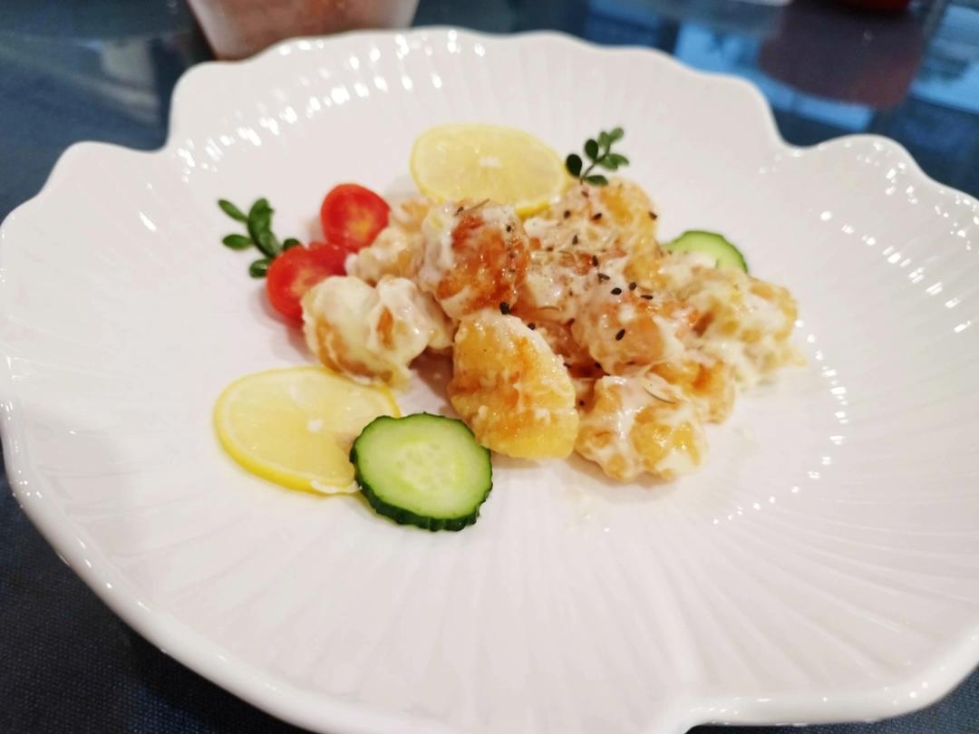 柏悦平替版芥末虾球