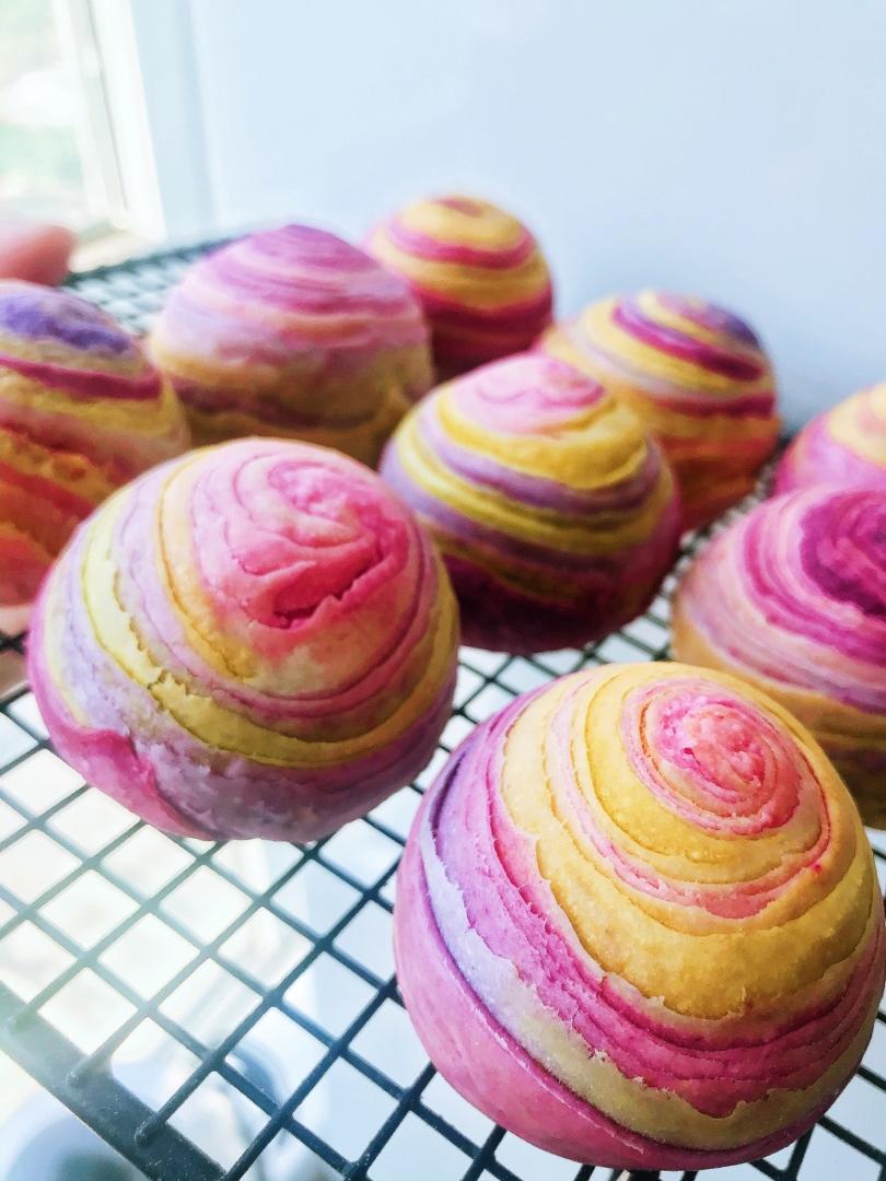 🌈免揉，免松弛，超高颜值小马宝莉彩虹蛋黄酥（含详细操作视频）