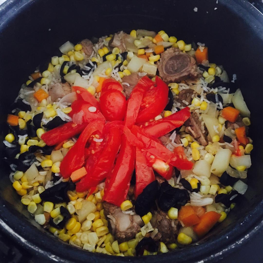 喷香排骨焖饭（爆好吃）
