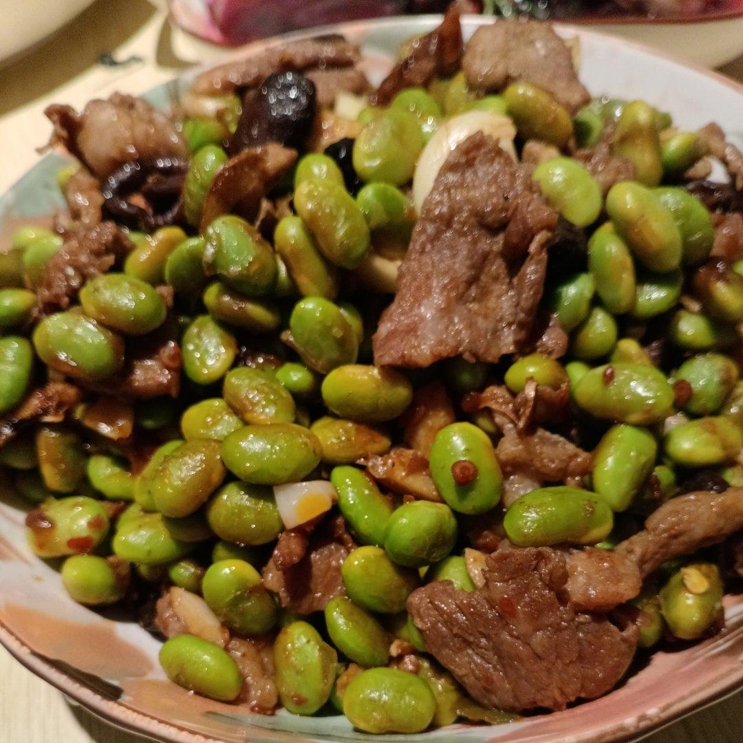 超级下饭的毛豆炒肉沫，比凉拌毛豆香