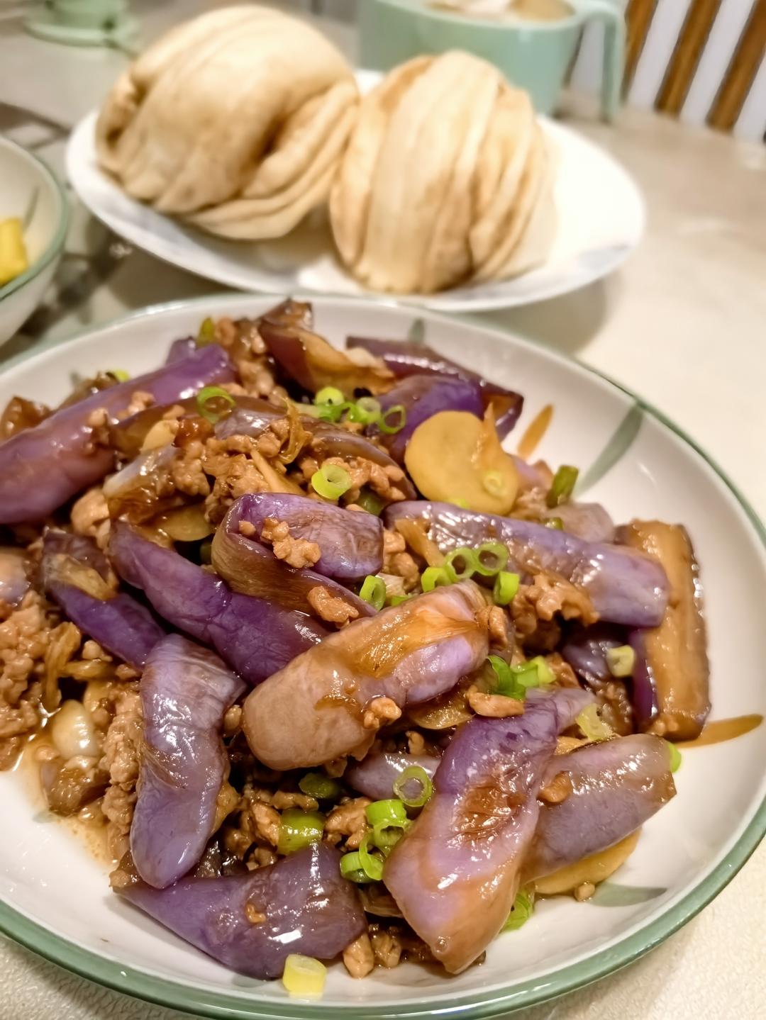 红烧肉沫茄子