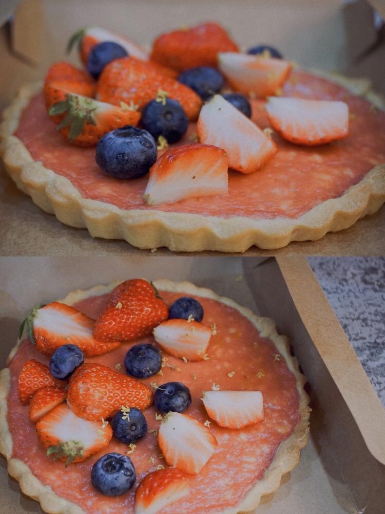 草莓芝士奶酪塔