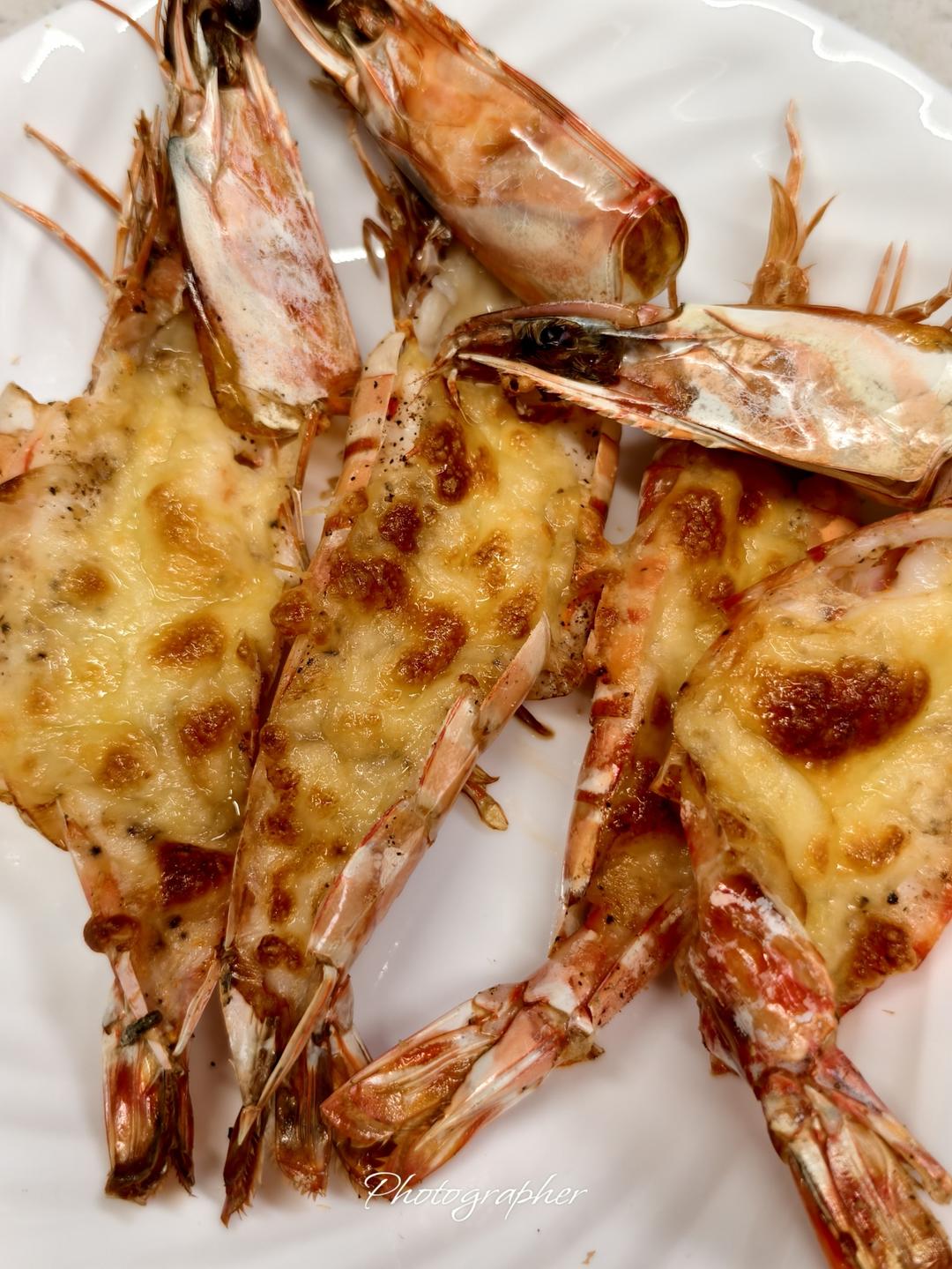 芝士焗大虾🦐巨型黑虎虾|年夜饭|宴客菜