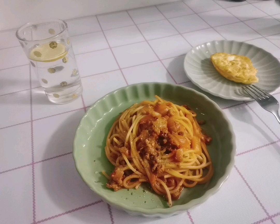 低GI晚餐@经典番茄肉酱意面