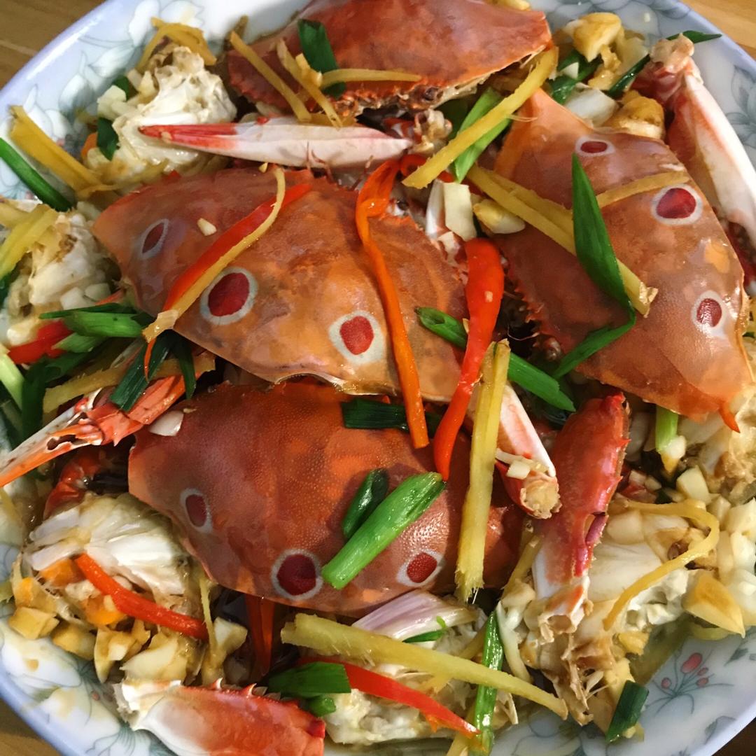 蒜蓉粉丝蒸梭子蟹