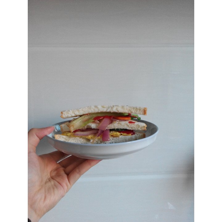 一片面包的三明治