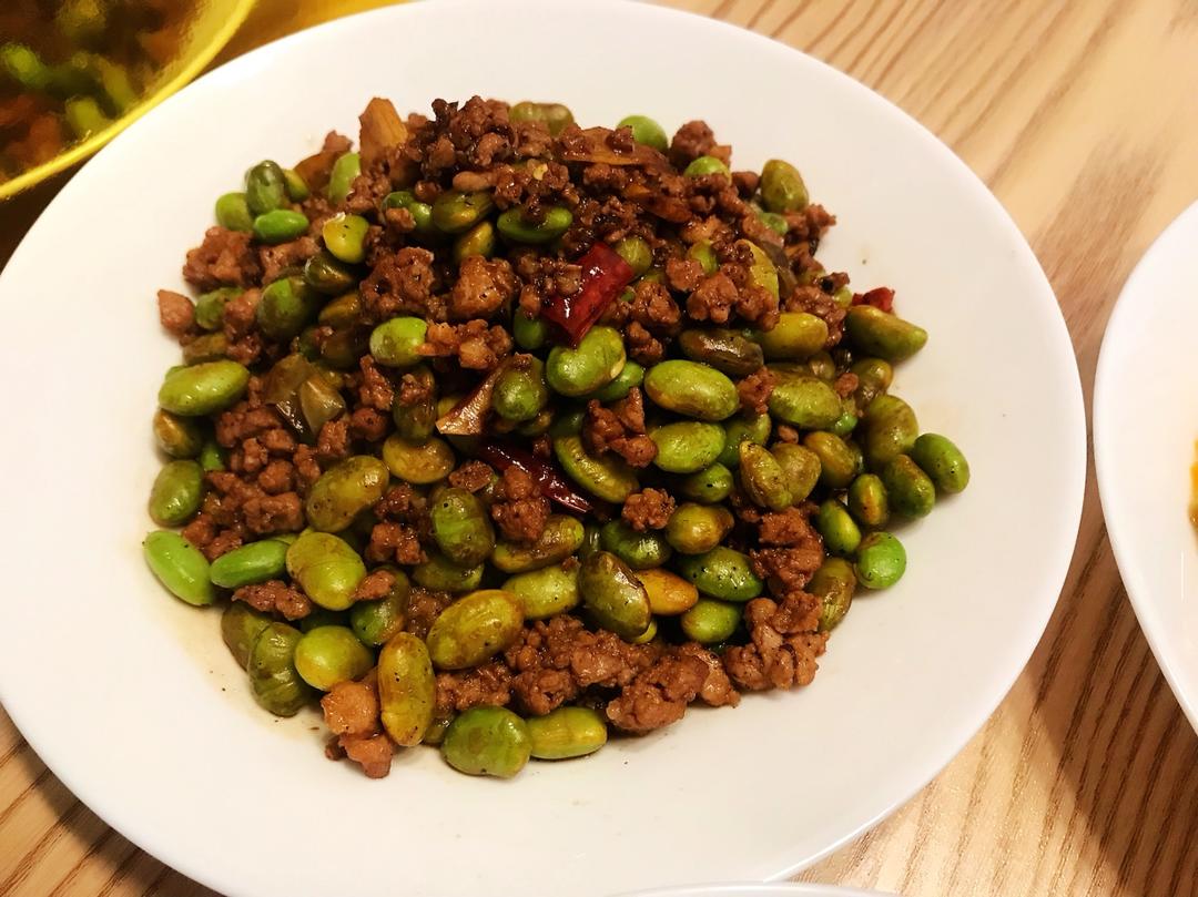 超级下饭菜：毛豆炒肉