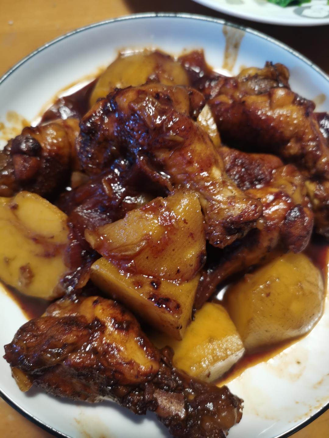 可乐鸡翅根炖土豆