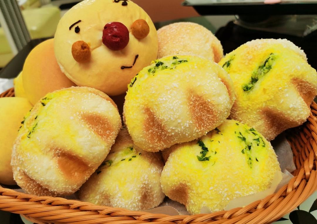 蒜香肉松小炸弹面包（烫种）