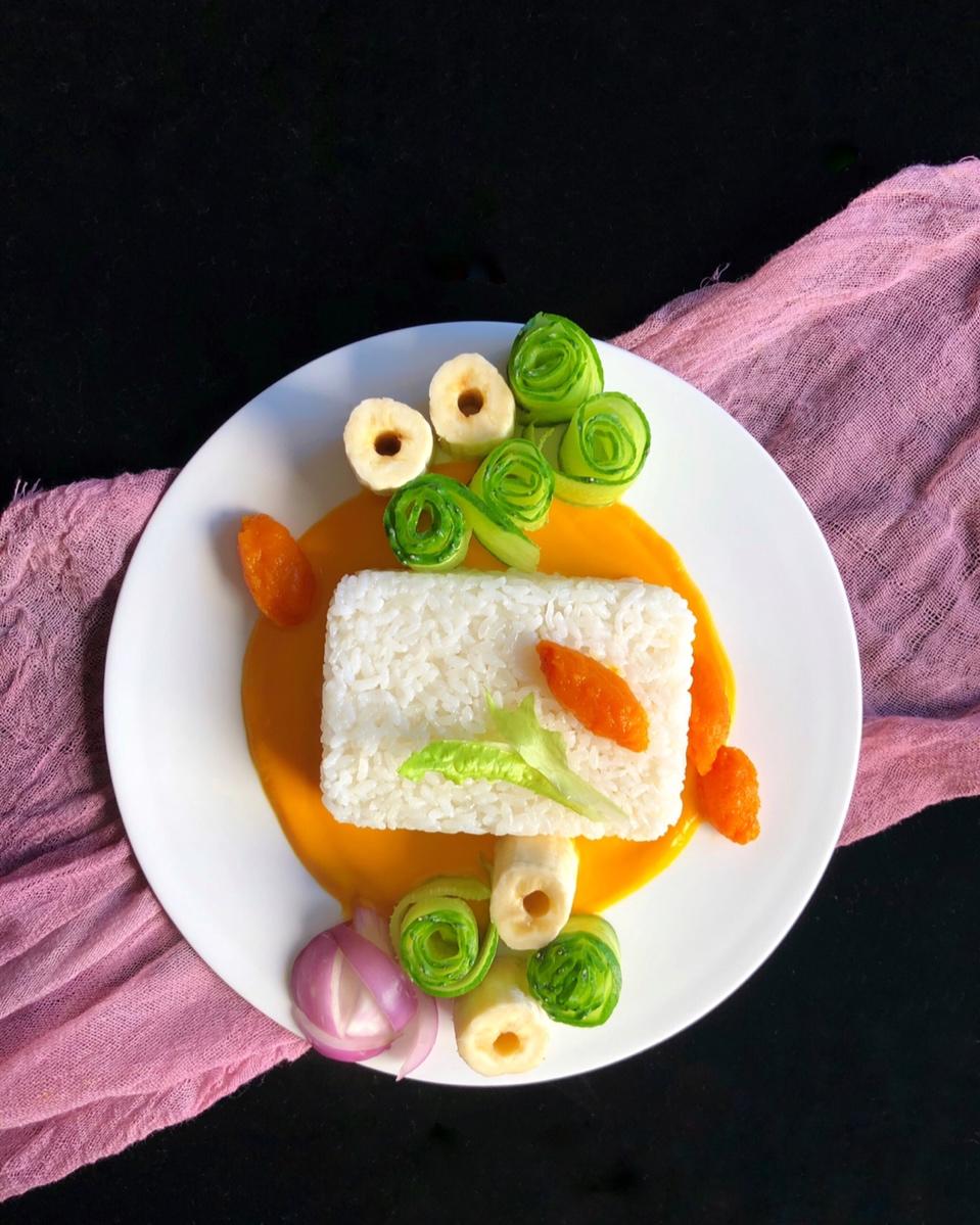 趣味饭团便当（🎃南瓜泥配饭）