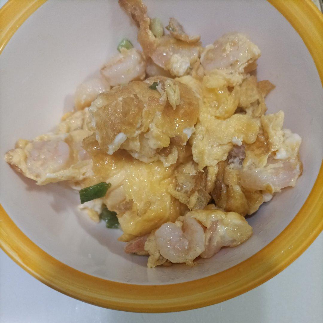 💥超级嫩滑鲜美的虾仁滑蛋，低脂高蛋白