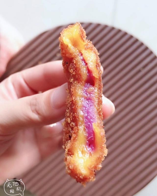 紫薯馅南瓜饼