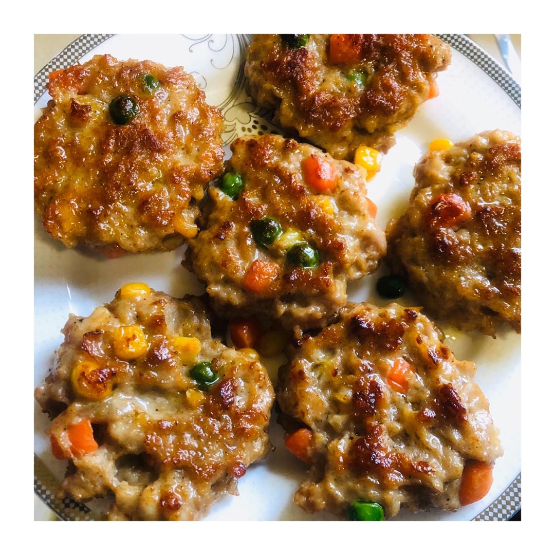 减肥餐：香煎鸡胸肉饼