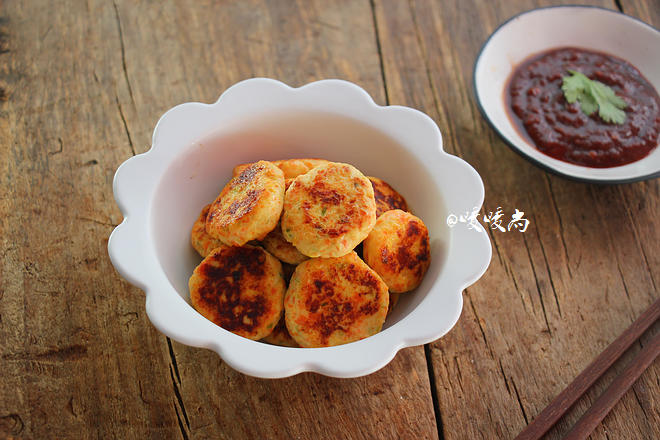 胡萝卜鸡肉煎饼的做法
