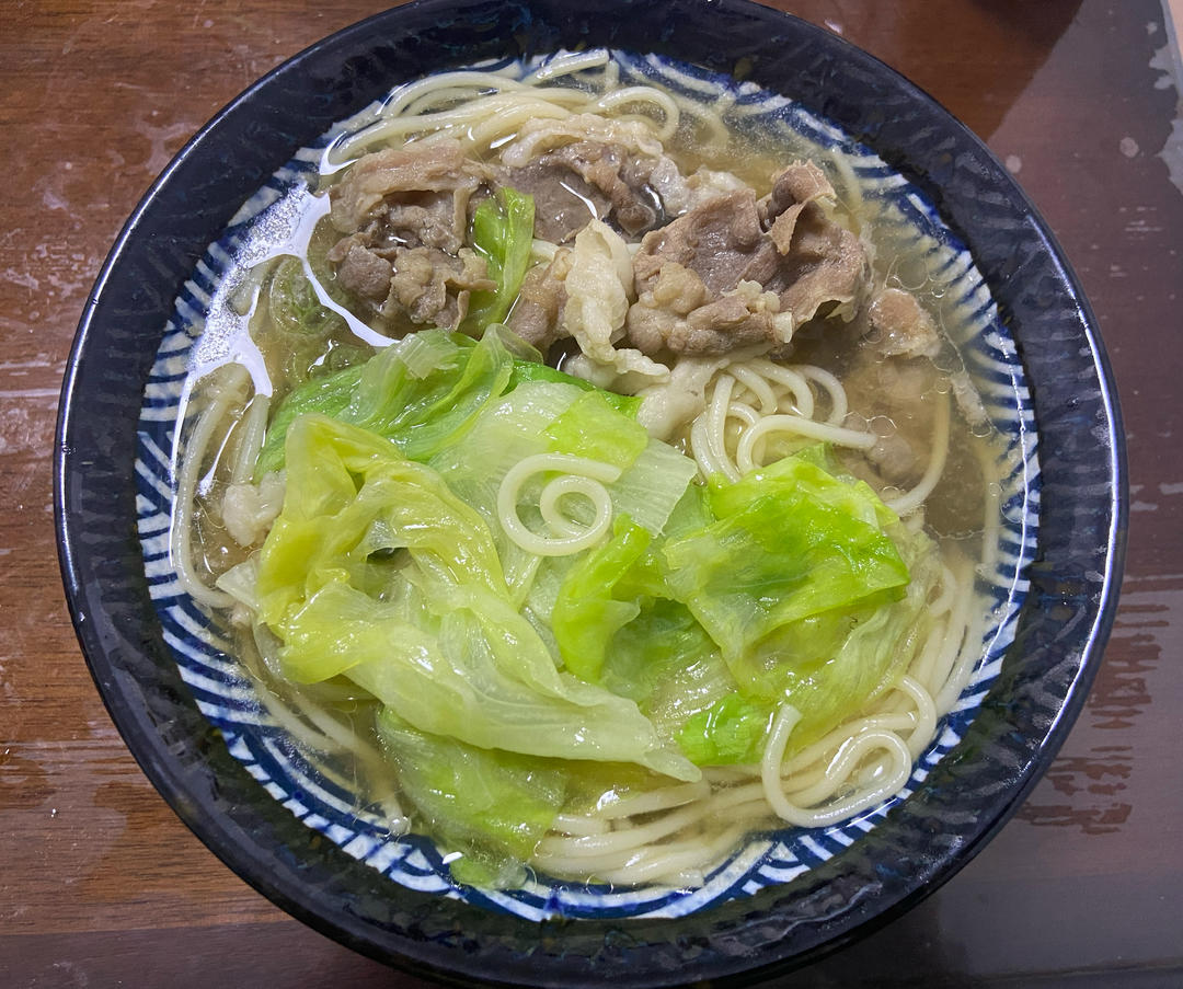 和冬天最配的老北京羊肉汆面又快又好吃😋