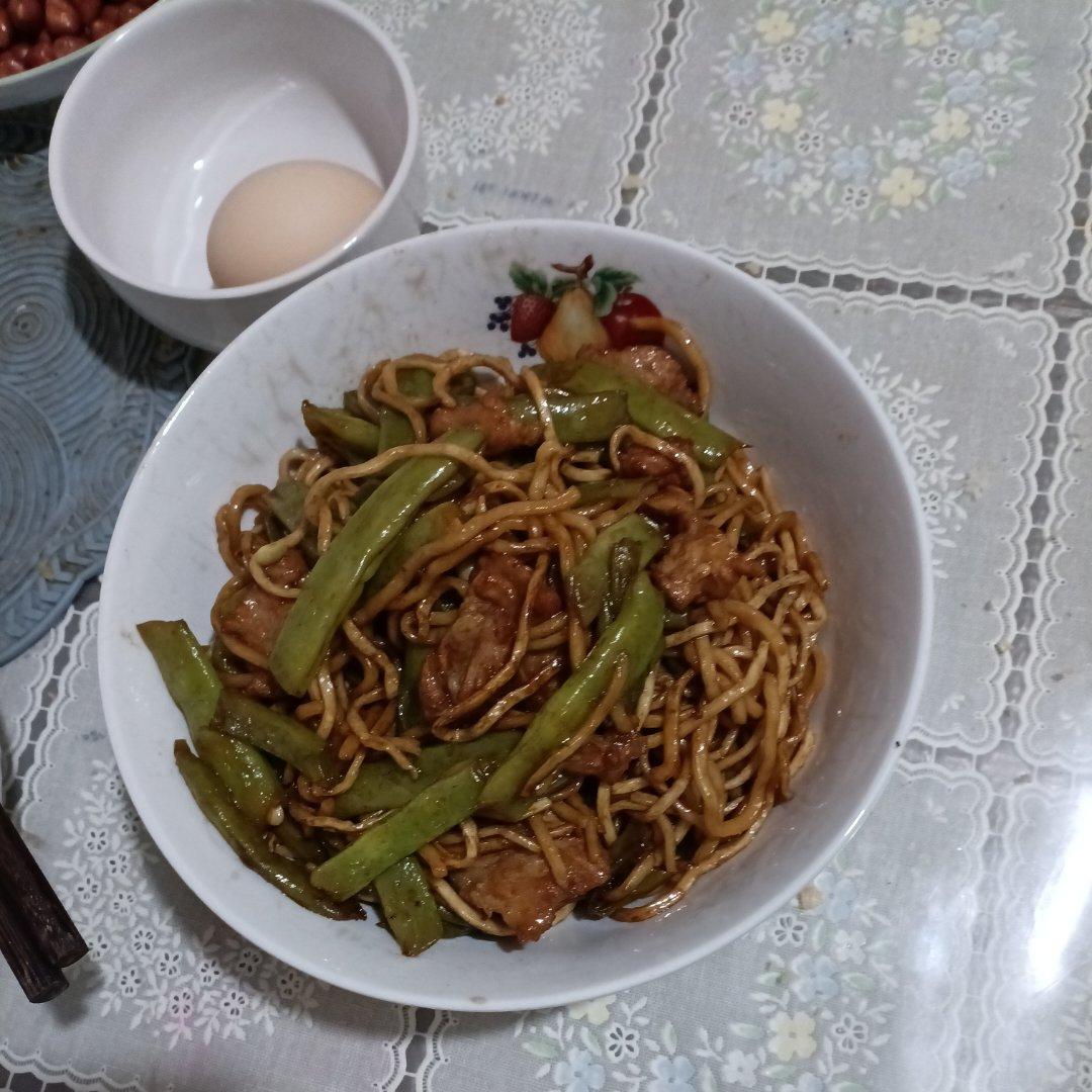 地道老北京扁豆焖面 豆角焖面 太好吃小心吃撑哦