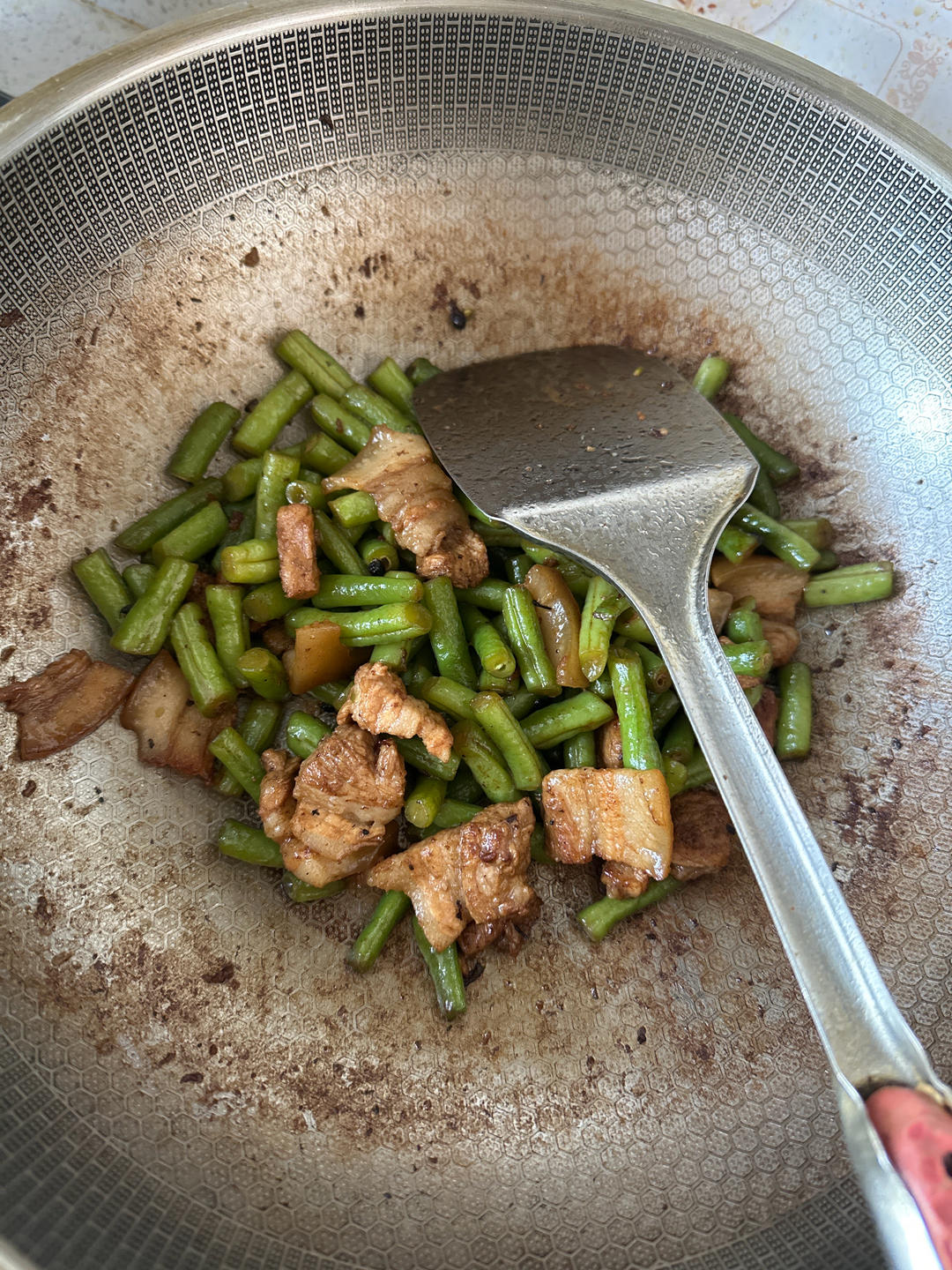豆角炒肉基础版简单版