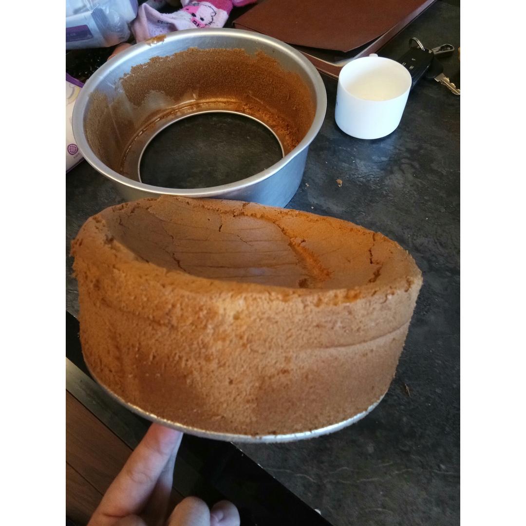 八寸戚风蛋糕（生日蛋糕坯）附六寸配单