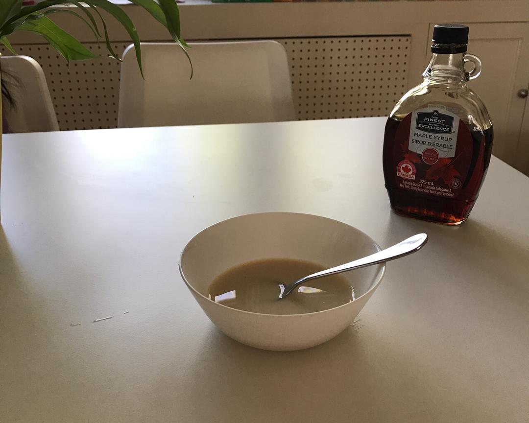 枫叶糖浆，蜂蜜奶