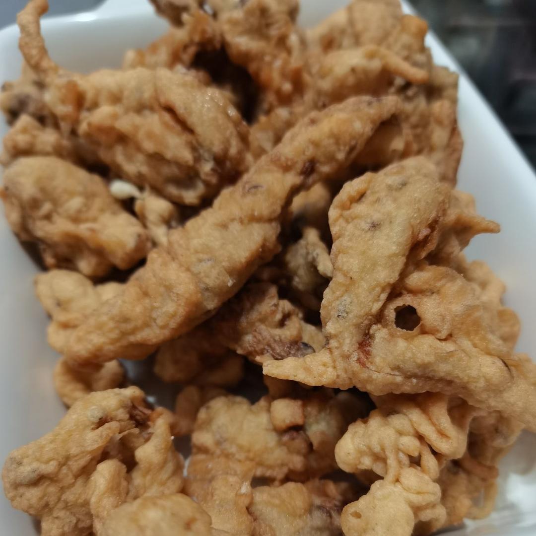 干炸蘑菇的做法，大人小孩都喜欢