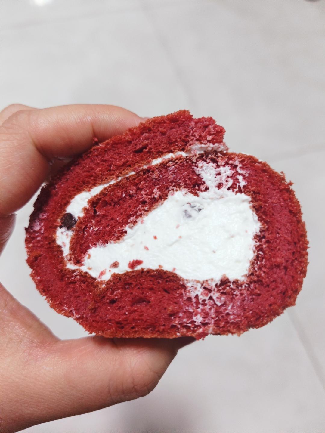 红丝绒蛋糕卷（超详细）