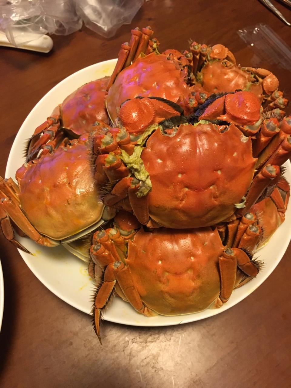 豆豆1988做的清蒸大闸蟹