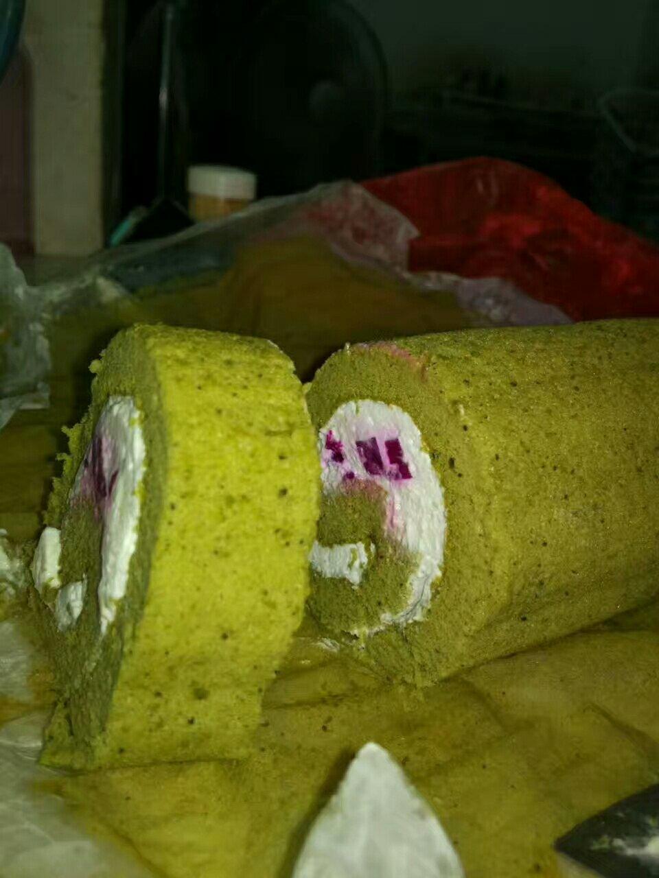抹茶红豆蛋糕卷