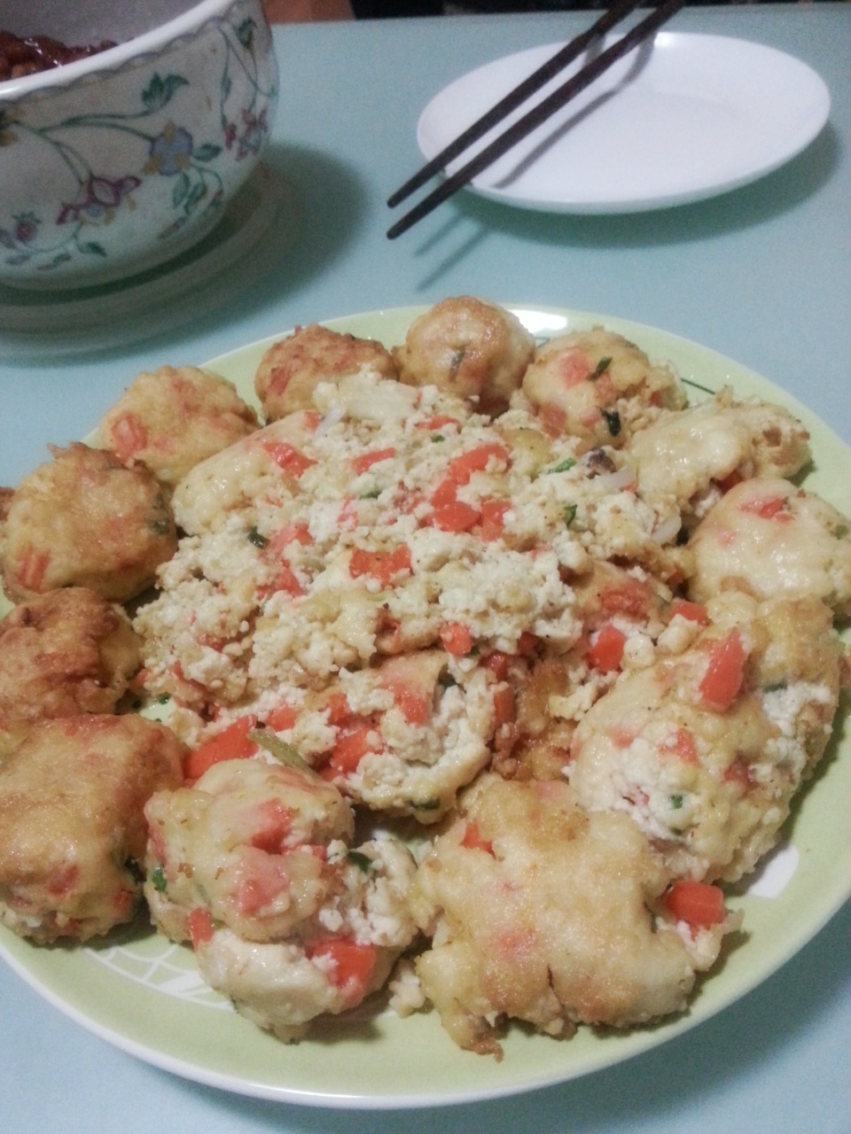 韩国料理——豆腐饼(동그랑땡)