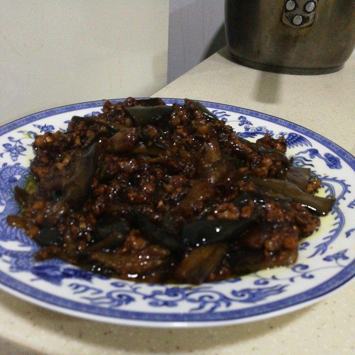 红烧肉沫茄子