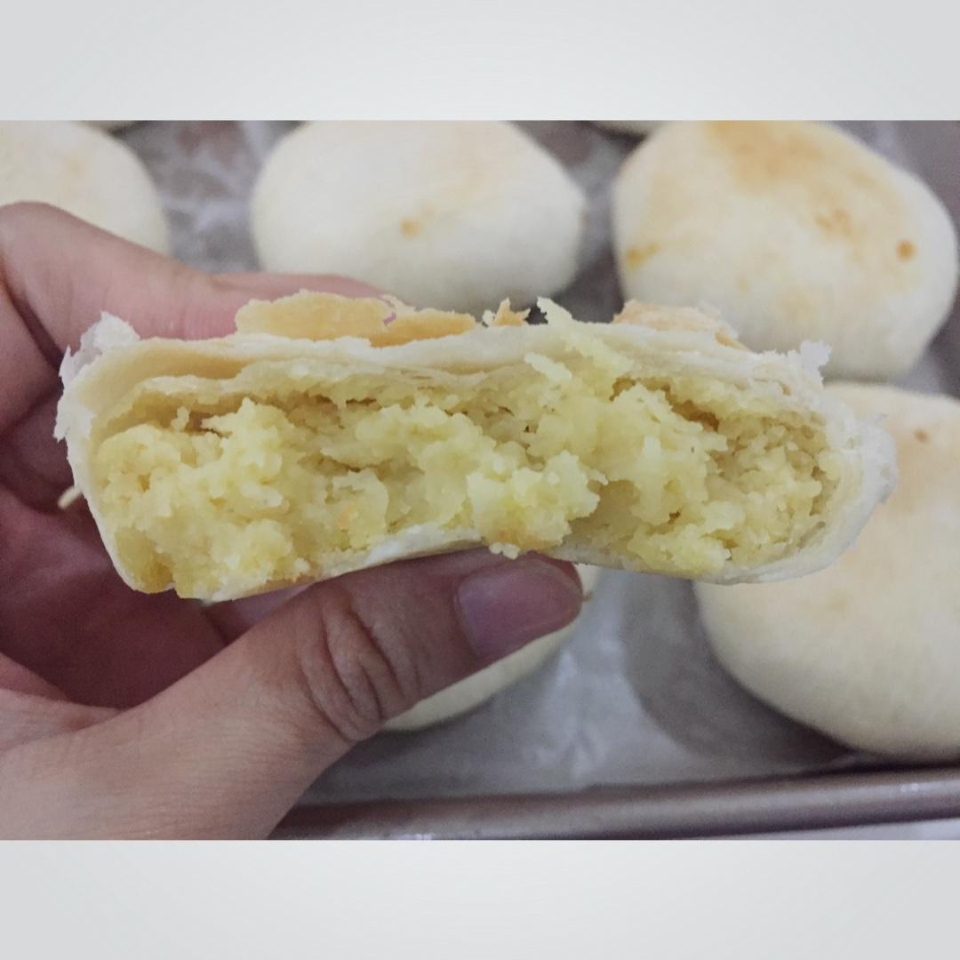 酥皮绿豆饼   酥得掉渣渣