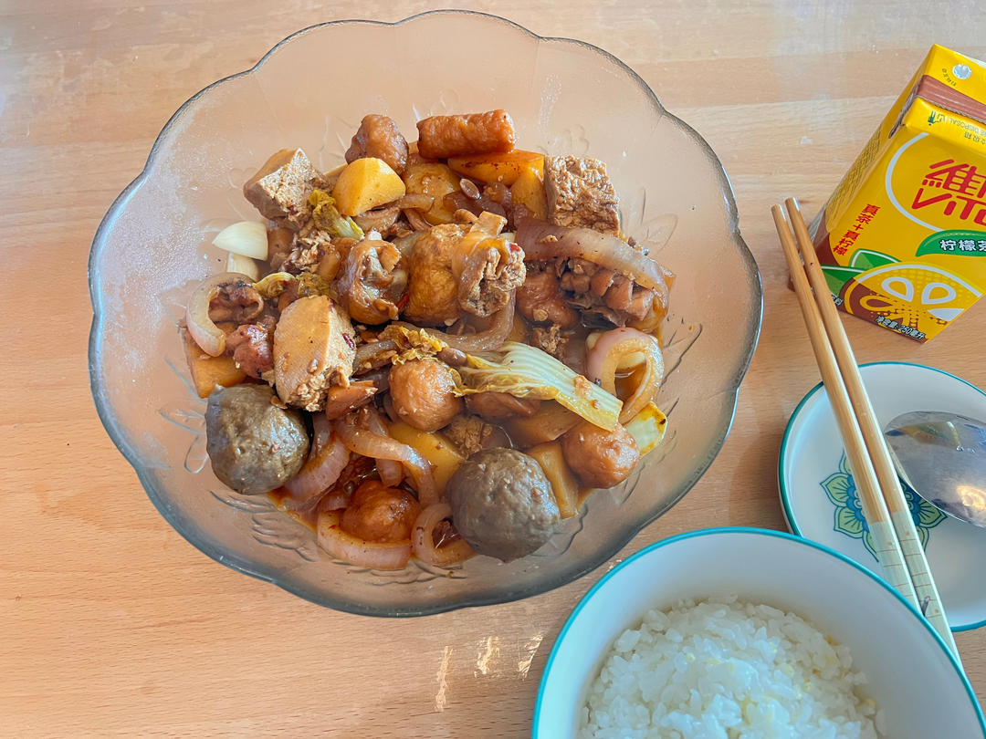 比店里好吃的重庆鸡公煲！