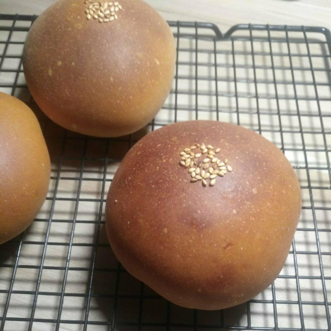 温柔的“中种奶油红豆面包”