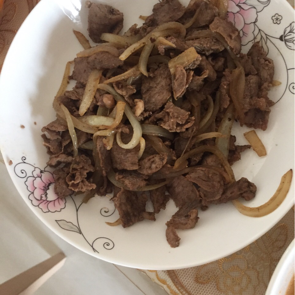 洋葱孜然羊肉片