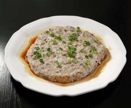 鱿鱼蒸肉饼