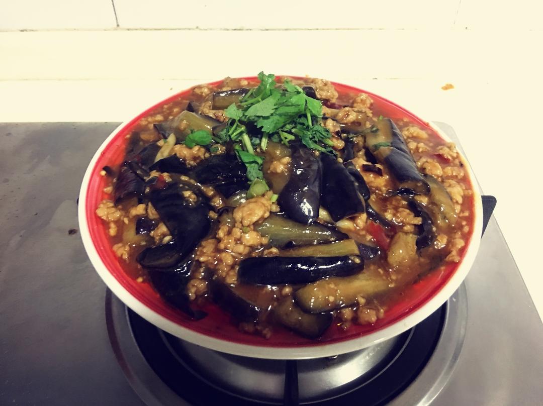 红烧肉沫茄子