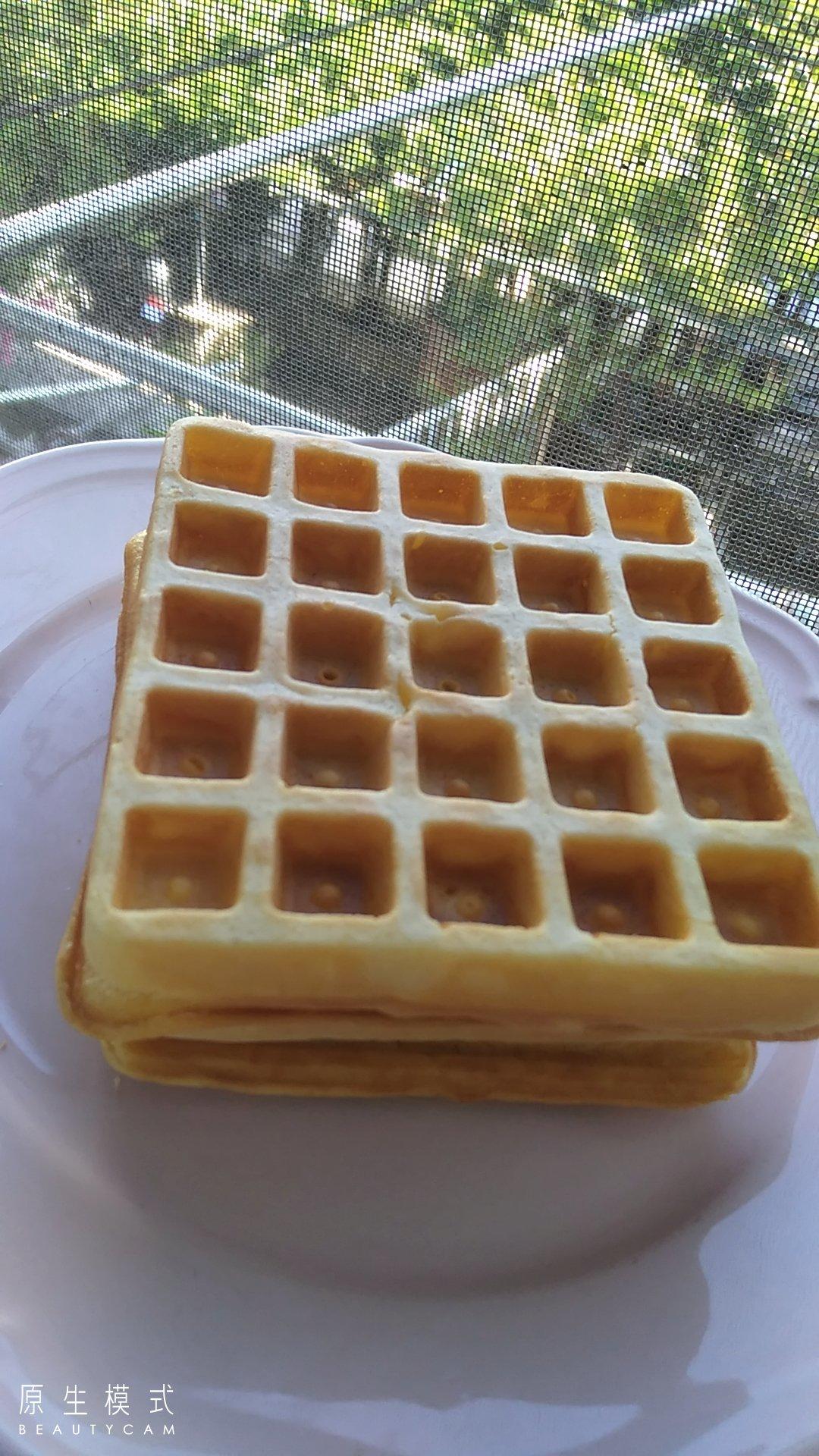 拒绝泡打粉的华夫饼方子