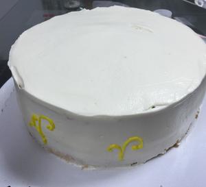 美人鱼8寸生日蛋糕的做法 步骤1