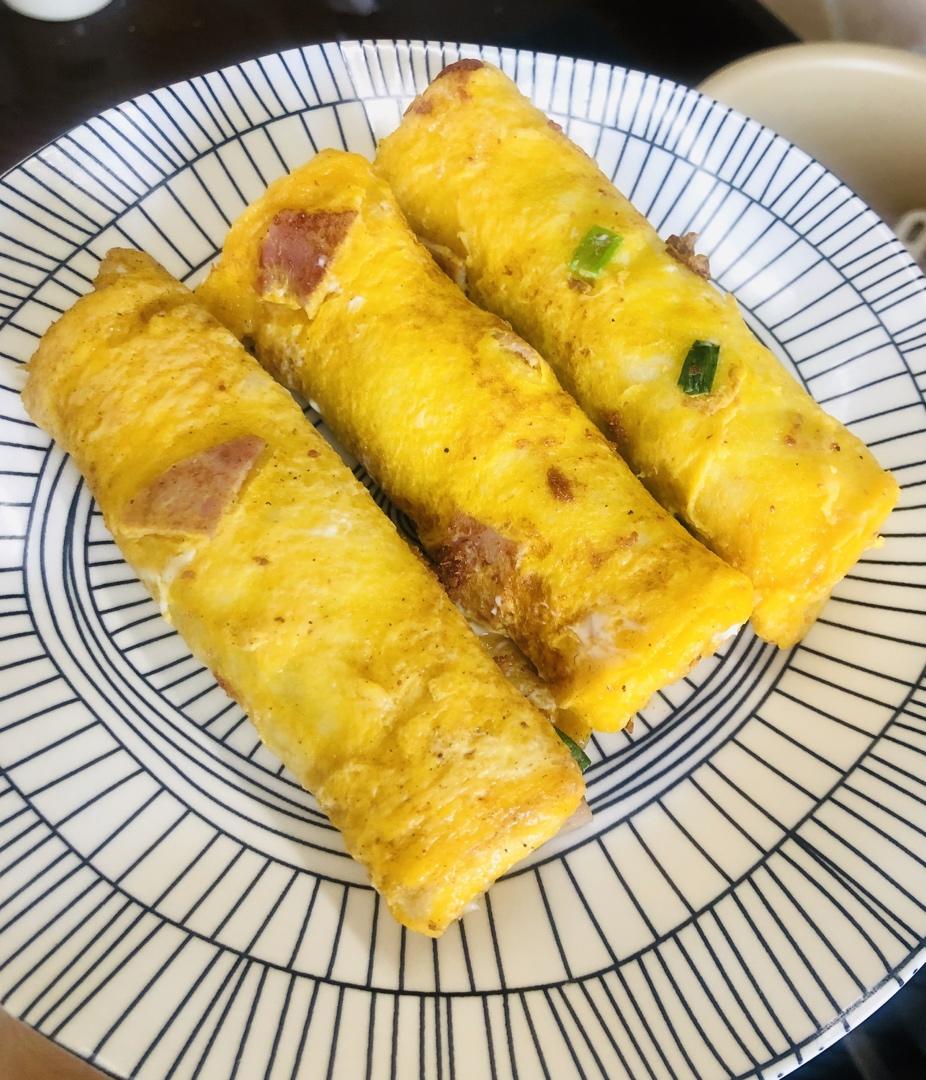 儿童早餐—肉松吐司卷