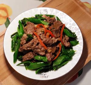 潮汕简易版牛肉炒芥蓝的做法 步骤6