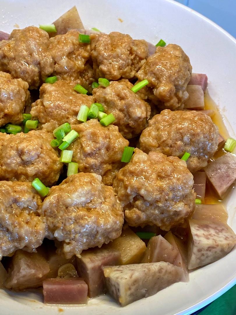香芋蒸肉圆「蒸蒸更健康」